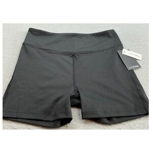 Just Strong Motion‎ High Rise Hot Pants Black Athletic Workout Shorts Size L NWT